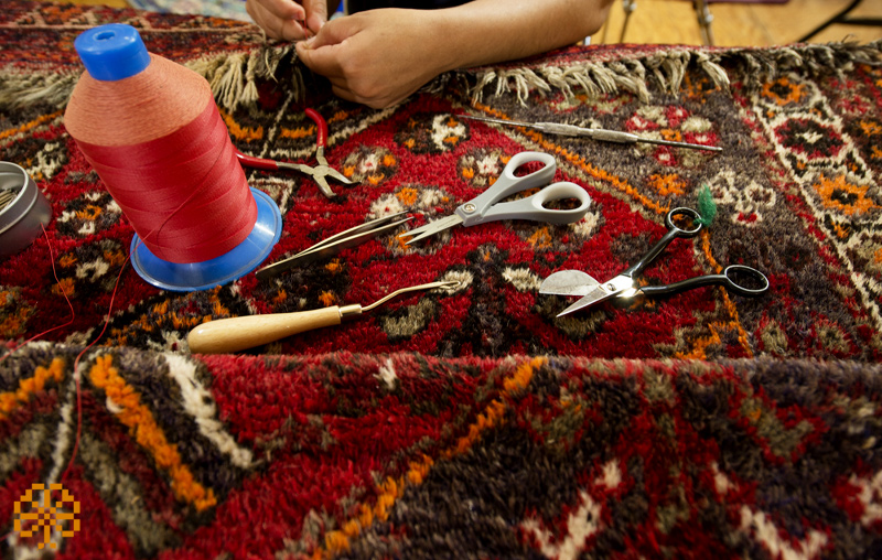 ترمیم سوختگی فرش ماشینی